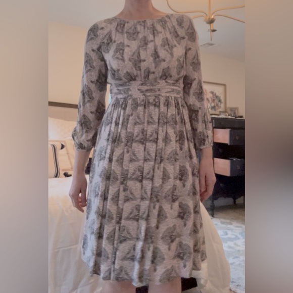 Boden Spring Floral Lilac Dress - Picture 13 of 13